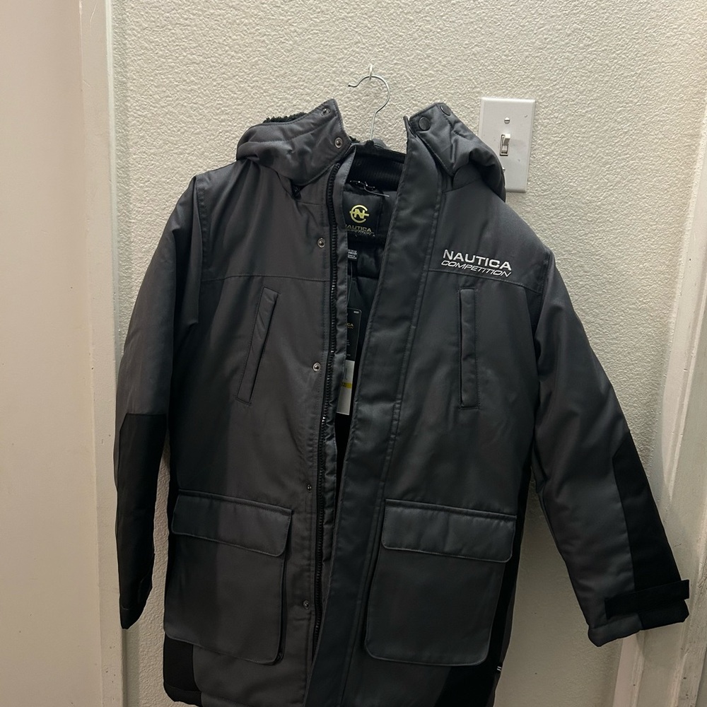 Nautica Gray Hooded Jacket